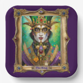 Mardi Gras Realm Portraits - The King ペーパープレート (正面)