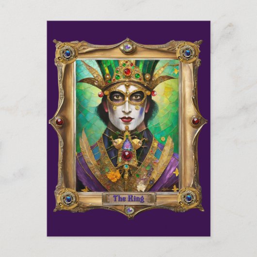 Mardi Gras Realm Portraits - The King ポストカード (正面)