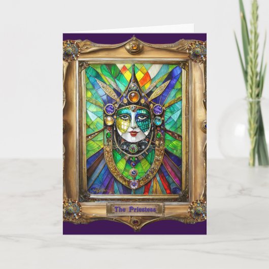 Mardi Gras Realm Portraits - The Priestess カード (正面)