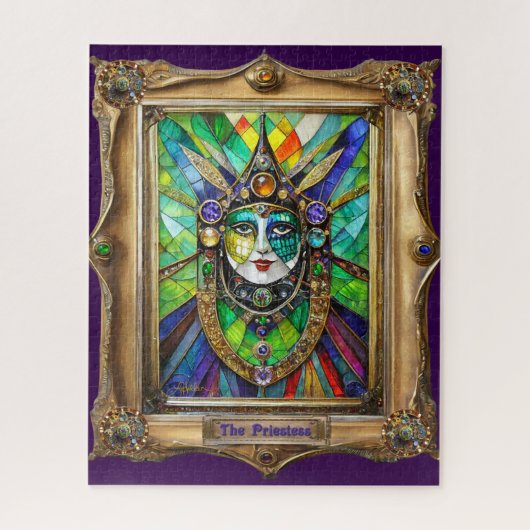 Mardi Gras Realm Portraits - The Priestess ジグソーパズル (縦)