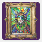 Mardi Gras Realm Portraits - The Priestess スクエアシール (正面)