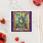 Mardi Gras Realm Portraits - The Priestess スタンダードカクテルナプキン (インサイチュ)