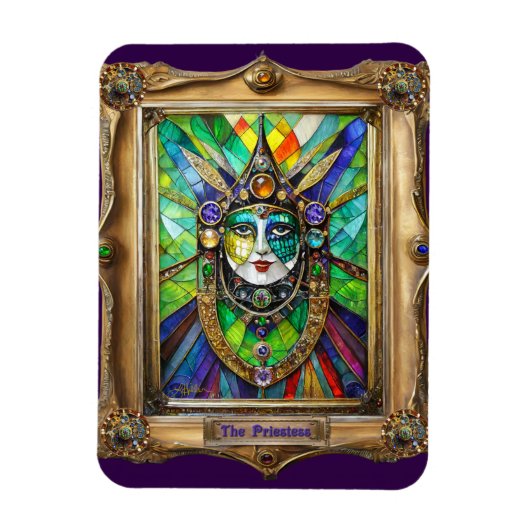 Mardi Gras Realm Portraits - The Priestess マグネット (縦)