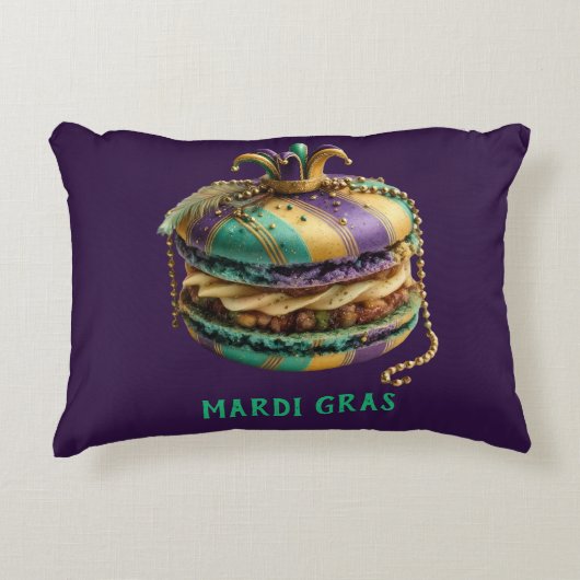 Mardi Gras Royal Macaron アクセントクッション (正面)