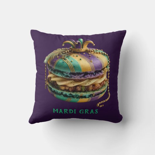 Mardi Gras Royal Macaron クッション (裏面)