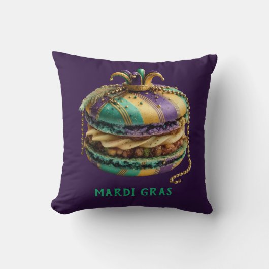 Mardi Gras Royal Macaron クッション (正面)