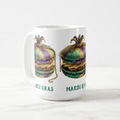 Mardi Gras Royal Macaron コーヒーマグカップ (正面左)