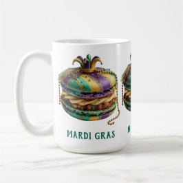 Mardi Gras Royal Macaron コーヒーマグカップ
