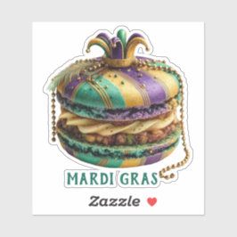 Mardi Gras Royal Macaron シール