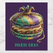Mardi Gras Royal Macaron ワインラベル (シングルラベル)