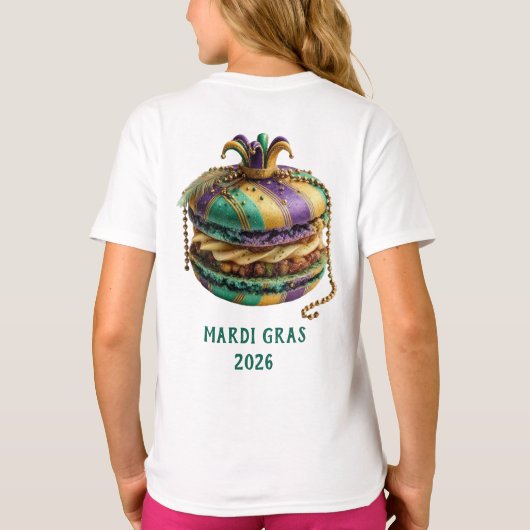 Mardi Gras Royal Macaron Tシャツ (裏面)