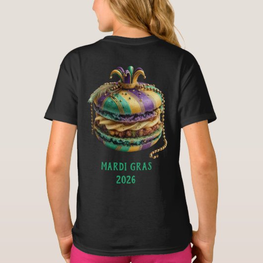 Mardi Gras Royal Macaron Tシャツ (裏面)