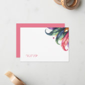 Mardi Gras RSVPカード ノートカード (正面/裏面インサイチュ)