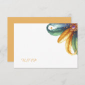 Mardi Gras RSVPカード ノートカード (正面/裏面)