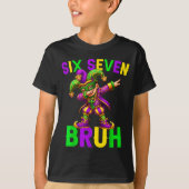 Mardi Gras Six Seven Bruh Dab Jester 6 7 Meme Fat Tシャツ (正面)