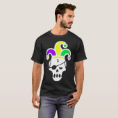 Mardi Gras Skull Jester Hat Carnival Mexican Parad Tシャツ (正面フル)