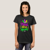 Mardi Gras Squad Funny Festival Parade Party Costu Tシャツ (正面フル)