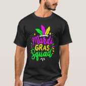 Mardi Gras Squad Funny Festival Parade Party Costu Tシャツ (正面)