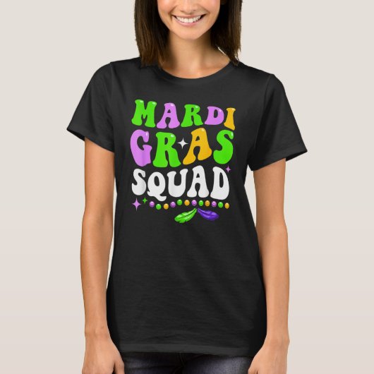 Mardi Gras Squad Matching Family Group 2023 New Or Tシャツ (正面)