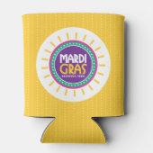 Mardi Gras Sun黄色いドット、ガルベストン、テキサス州 缶クーラー (裏面)