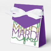 Mardi Gras Tent Style Favor Boxes フェイバーボックス (正面サイド)