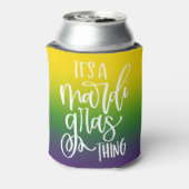 Mardi Gras Thing | Text Design Ombre Background  缶クーラー (缶裏面)