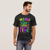 Mardi Gras Time Feathered Krewes Mask  Mardi Gras Tシャツ (正面フル)