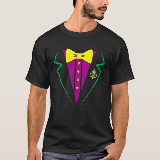 Mardi Gras Tux Party Celebration Costume  NOLA Tシャツ (正面)