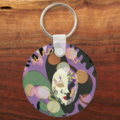 Mardi Gras Venetian Mask version 2 キーホルダー (裏面)