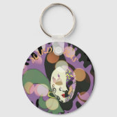 Mardi Gras Venetian Mask version 2 キーホルダー (裏面)