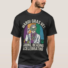 Mardi Gras Vet:'気に, Beading & 祝's Tシャツ