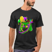 Mardi Gras Video Game Controller Jester Hat Costum Tシャツ (正面)
