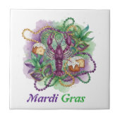 Mardi Gras Watercolor Celebration タイル (正面)