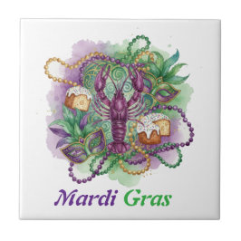 Mardi Gras Watercolor Celebration タイル