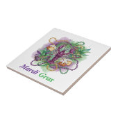 Mardi Gras Watercolor Celebration  タイル (側面)