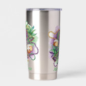 Mardi Gras Watercolor Celebration 保温保冷タンブラー (左面)