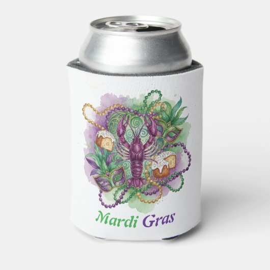 Mardi Gras Watercolor Celebration  缶クーラー (缶裏面)