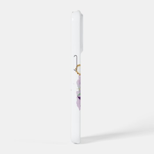 Mardi Gras Watercolor Celebration  iPhoneケース (右側面)