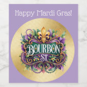 Mardi Gras Wine Label ワインラベル (シングルラベル)