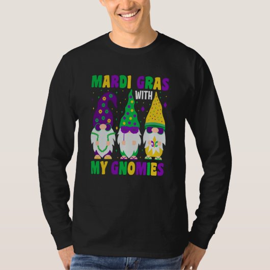 Mardi Gras With my Gnomies celebrations parade par Tシャツ (正面)
