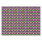 Mardi Gras Zig Zag Pattern  テーブルクロス (正面(横))