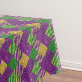 Mardi Gras Zig Zag Pattern  テーブルクロス