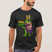 Mardi Grasaurus Mardi Gras Trex Dinosaur Mardi Gra Tシャツ (正面)