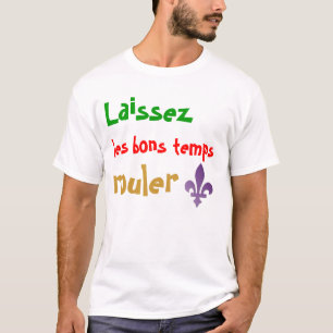 Mardis Gras Laissez Lesの糖菓の臨時雇用者のRoulerのTシャツ Tシャツ