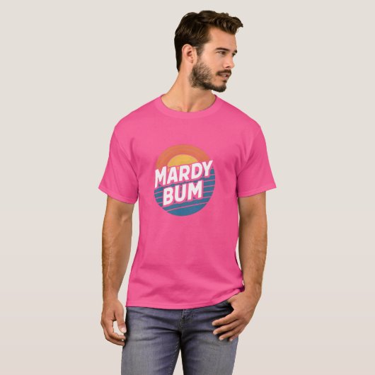 Mardy BumスラングおもしろいUKグラフィックの不機嫌な友人 Tシャツ (正面フル)