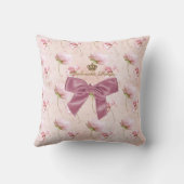 Mare Antoinette Floral Pillow pink クッションC クッション (裏面)