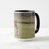 Mare & Colt at Volcanic Crater of Rano Raraku マグカップ (正面右)