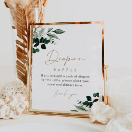 MAREEグリーンリーおむつラッフルサイン ポスター