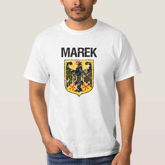 Marekの名字 Tシャツ (正面)