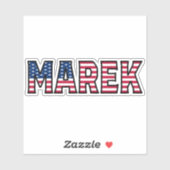 Marek Name Vorname USA Sticker Stickerset シール (シート)
